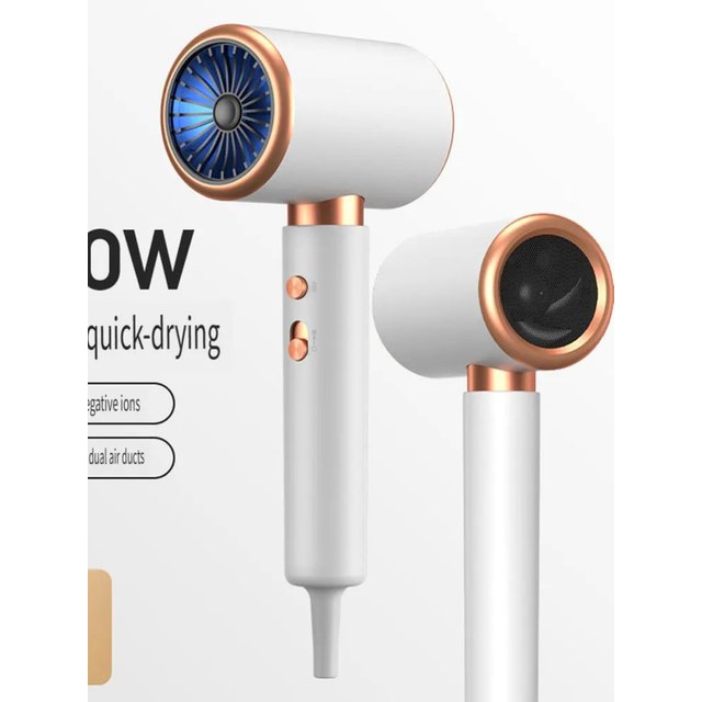 Negative Ion Blow Dryer 3rd Gear Professional Hair Dryer with Hot Cold Wind Air Brush Function Strong Power Salon Tool