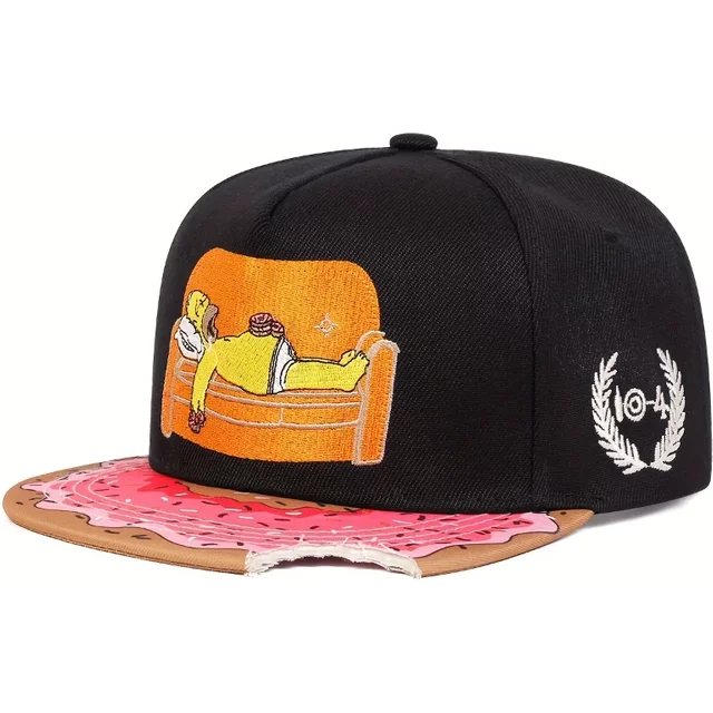 Anime Simpsons Baseball Cap Fashion Creative Men Women Outdoor Sports Sunscreen Duck Tongue Cap Street Trend Hip-hop Hat toy