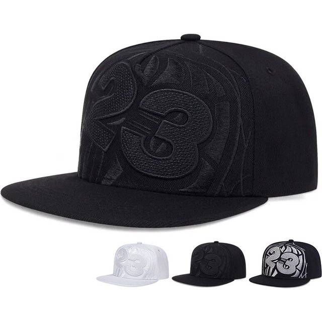 Unisex 23 Basketball Letter Embroidery Hip-hop Hats Outdoor Adjustable Casual Baseball Caps Sunscreen Hat