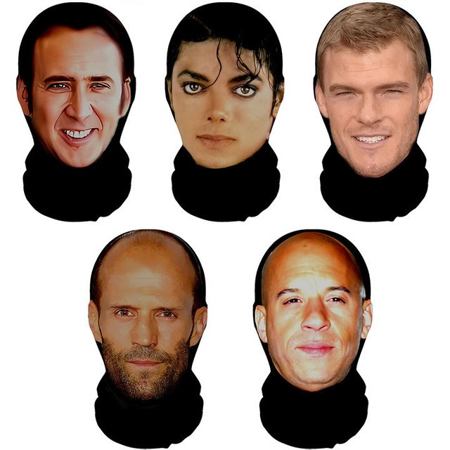 Speed and Passion Full Face Mask Celebrity Role Playing Props, Balaclava for Cycling Motorcycle Dustproof Funny Gift