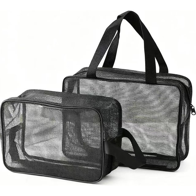 Mesh Shower Caddy Cosmetic Storage Bag Portable Toiletry Organizer Multifunctional Tote Bag for Gym Travel Camping Dorm Room