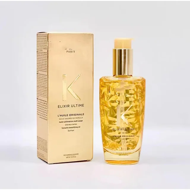 Huile essentielle originale pour cheveux abîmés, produits de soins capillaires, lissage, réparation,