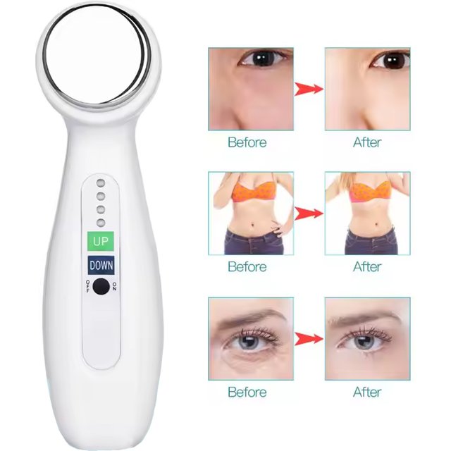 1Mhz 3Mhz Electric Ultrasonic Face Cleanser Massager 7 Colors Photon Sonic Lifting Facial Skin Care Anti Aging Wrinkle Removal