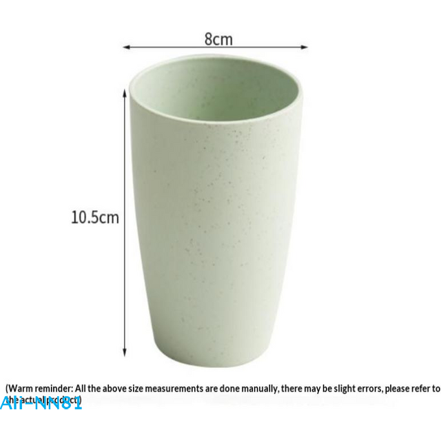 【N】6/12PCS Wheat Straw Cup Plastic Mouthwash Water Cup Brushing Cup Potable Drinking Travel Cup For Kids Adults