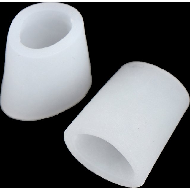 6 Pcs Silicone Gel Little Toe Tube Corns Blisters Corrector Pinkie Protector Bunion Toe Finger Protection Sleeve & Foot Care