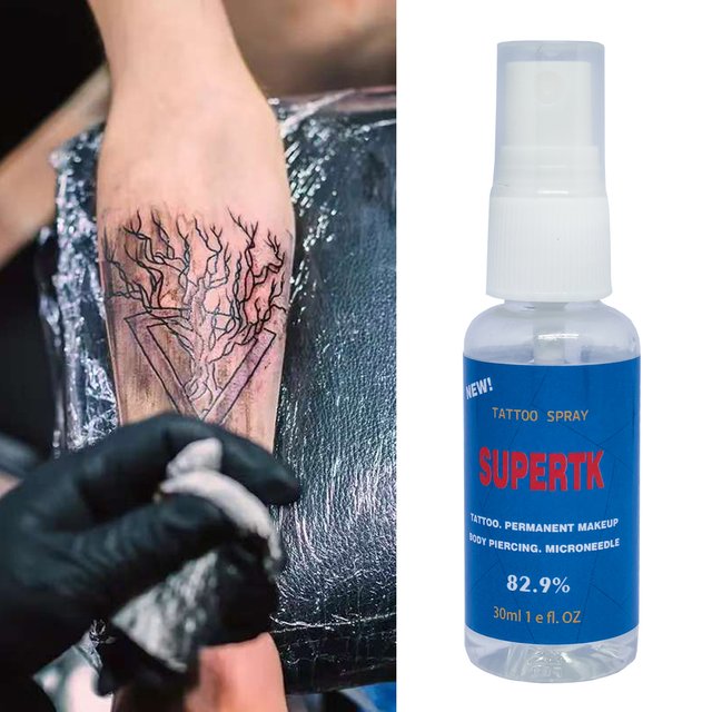 82.9% Supertk Tattoo Spray Secondary Spray During Permanent Makeup Microblading Piercing Body Beauty Auxiliary 30ml