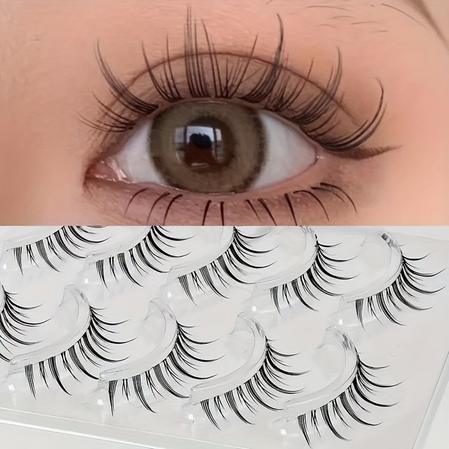 5 Pairs False Eyelashes Women Natural Japanese Serious Makeup Short Thin Eye Lash Extension Cosplay False Eye Lashes