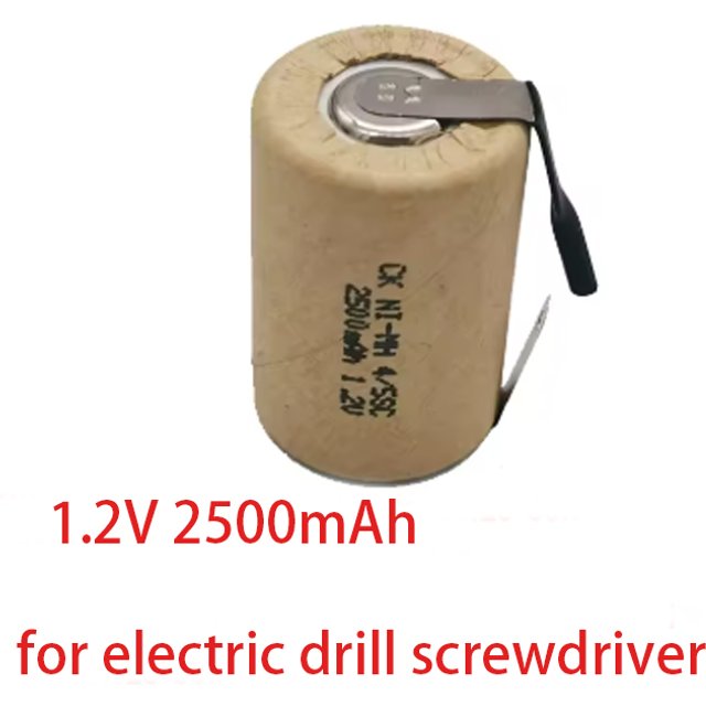 4/5SC NI-MH 1.2V Rechargeable Battery 2500mah 4/5 sc nimh cell with welding tabs for electric shaver