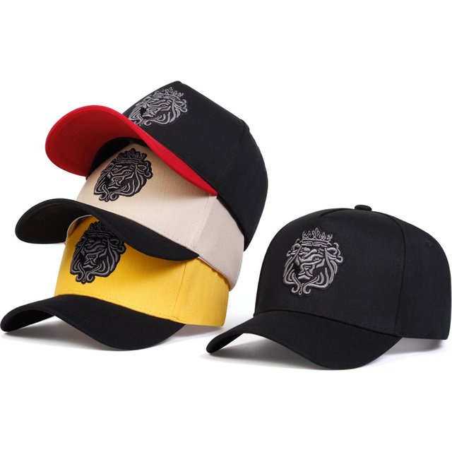 Unisex Crown Lion Embroidery Baseball Caps Spring and Autumn Outdoor Adjustable Casual Hats Sunscreen Hat Sports Cap