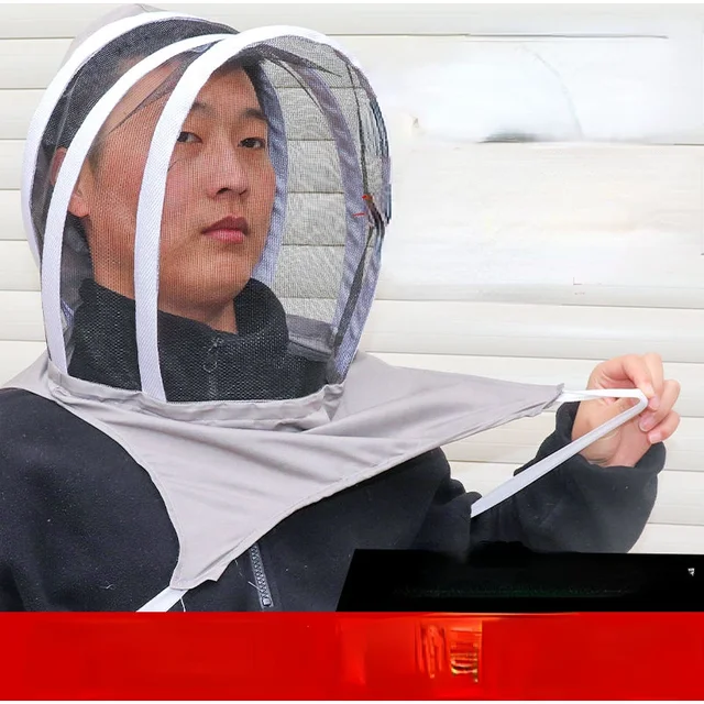 Chapeau d'abeille épaissi Anti-abeille, masque facial spécial haute définition, chapeau de