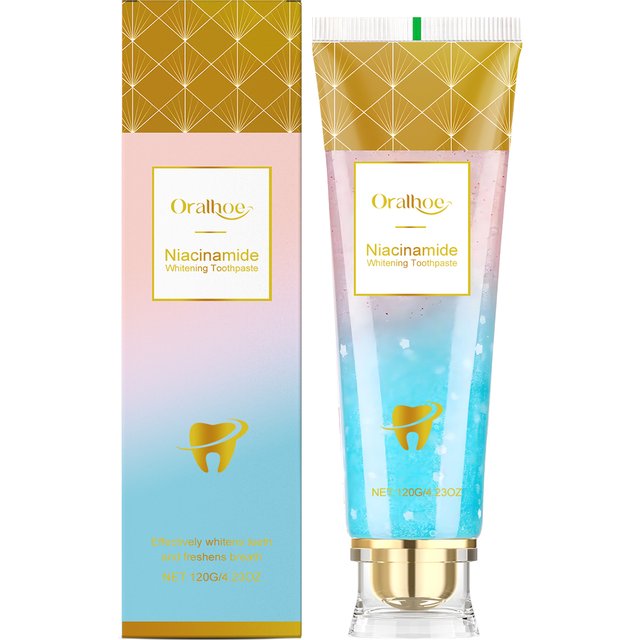 Niacinamide Whitening Toothpaste Dental Stains Removing Prevent Bad Breath Oral Cleaning Refreshing Reduces Plaque Toothpaste