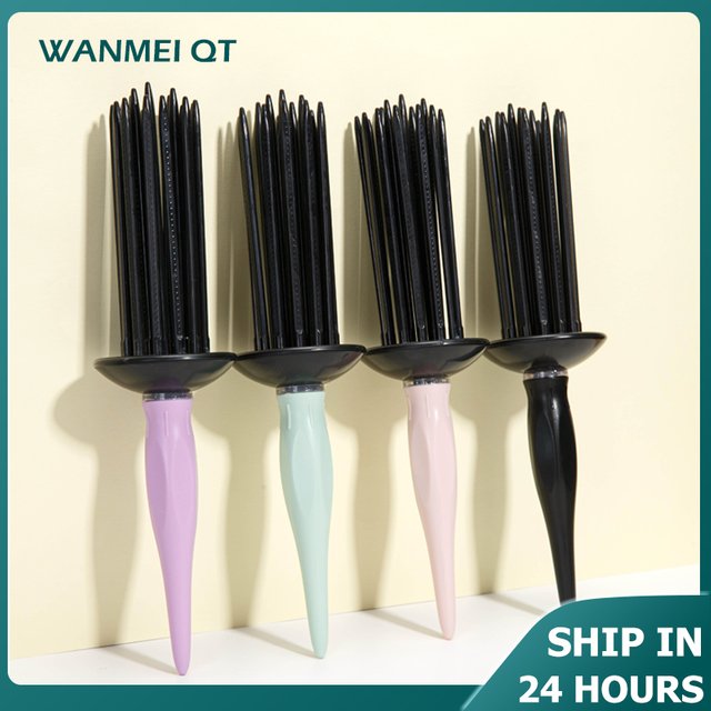 1pcs Round Hair Brush Professional Hair Fluffy Curling Roll Comb Round Hair Brush Curling Wand Salon Hairstyling Tools