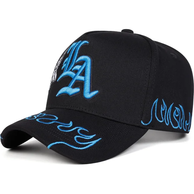 Unisex Gothic LA Angel Embroidery Baseball Caps Spring Autumn Outdoor Adjustable Casual Hats Sunscreen Hat Sports Cap