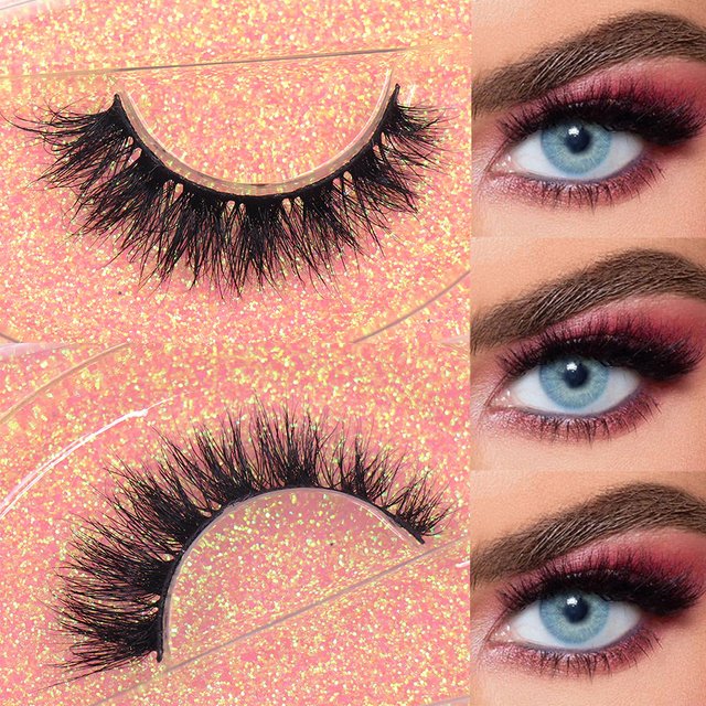 LEHUAMAO Maquiagem Short Natural Mink Lashes Fluffy Wispy Eyelashes Volume 12mm-15mm False Eyelashes Eyelash Extensio Makeup