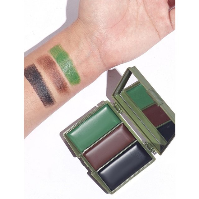 3 Colors Camouflage Face Painting Camouflage Oil Tactical Outdoor Cs Equipment Realistic Camouflage Makeup Oil Disguise Blending