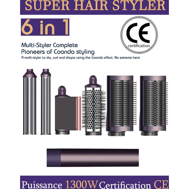 SenCiciMen X9 Multi Hair Styler Curling Iron Hair Hot Air Brush Curling Barrel Hair Dryer Salon Professional Curly Hair Styler