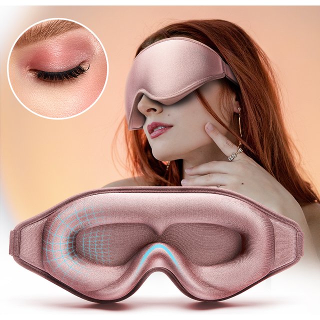 3D Sleep Mask Natural Sleeping Eye Mask Comfort Three Dimensional Design Memory Foam Face Mask Eyeshade Night Breathable