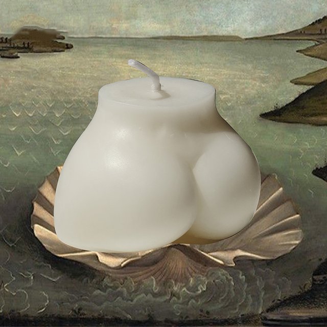 Bougies parfumées d'art créatif pour femmes, grande fesse, corps, décoration de la maison, pièce