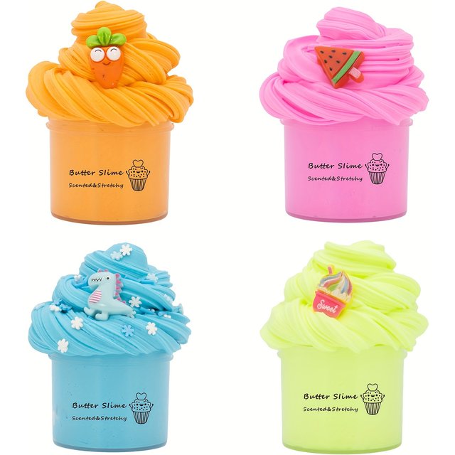 Ensemble de limes moelleuses de 70ml, beurre parfumé, Super doux, Non collant, extensible, breloques