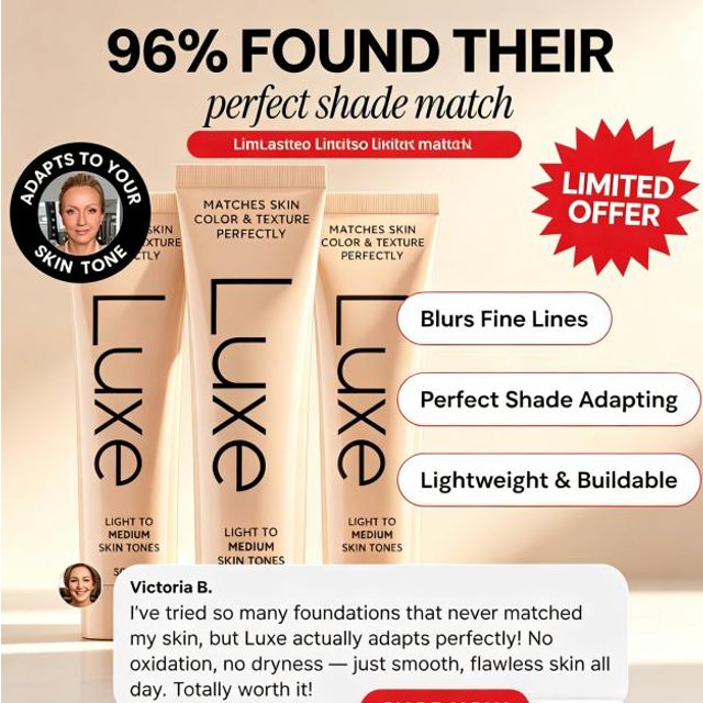 Luxe Color Adjusting Liquid Foundation Natural Matte Moisturizing Concealer Waterproof Long Lasting Full Coverage Base Makeup