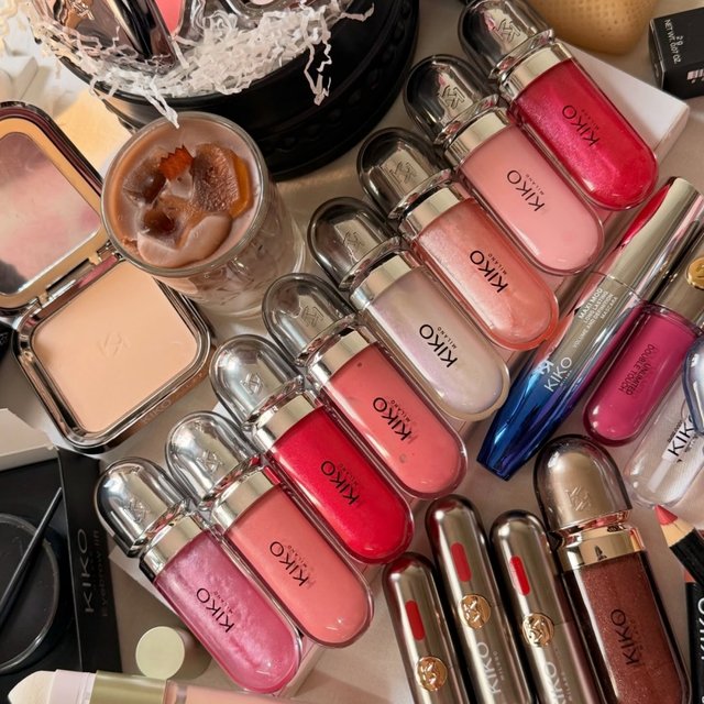 KIKO 3D Liquid Lip Glaze Transparent Lip Gloss Mirror Lipstick Nourishing Glossy Full Lips Not Fading Milk Tea Bean Paste Makeup