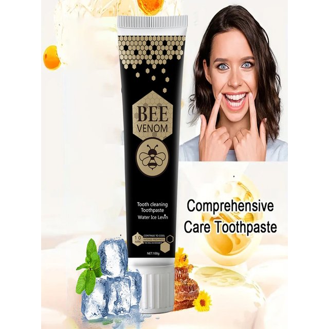 Bee Venom Mint Care Deep Cleansing Toothpaste: Freshens Breath, Gentle Foam, Bee Venom Extract Helps Promote Healthy Teeth - 100g Tube