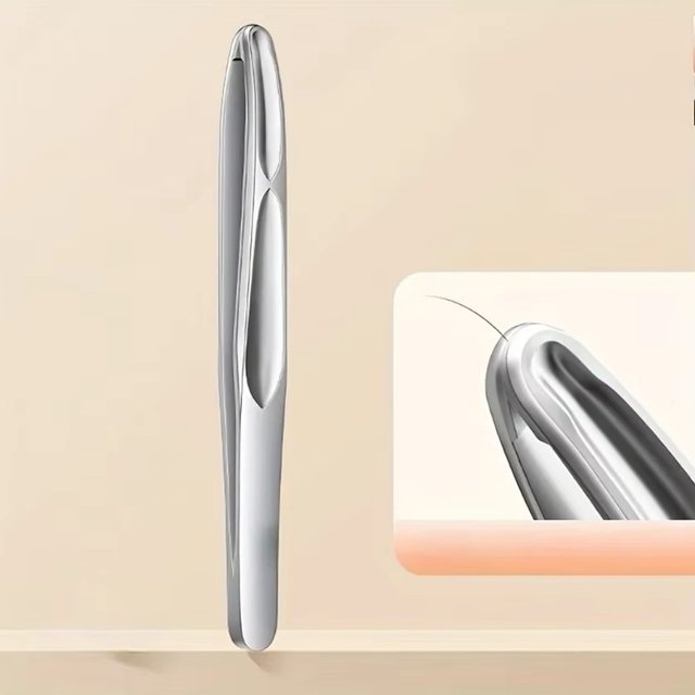 Stainless Round Head Tweezers Eyebrow Tweezers, Facial Hair Remover, Precision Short Hair Gripping, Eyebrow Beard Clip Accessory