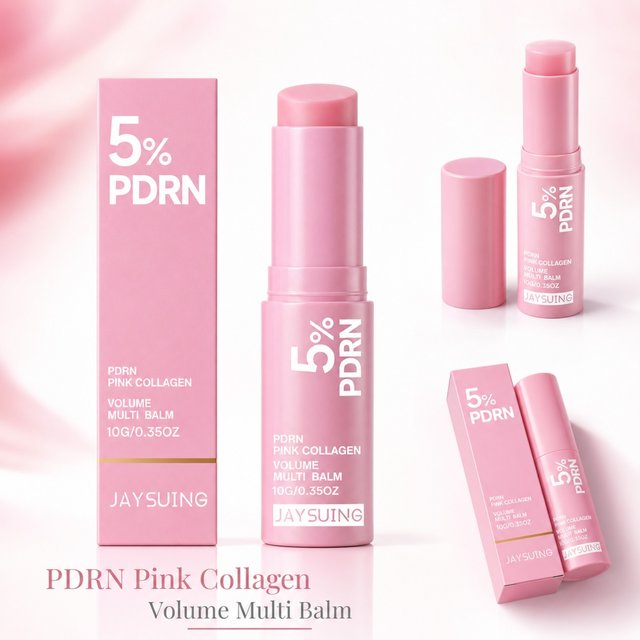 5% PDRN Pink Collagen Multi Balm Solid Moisturizing Stick Multi Area Face Lip Eye Body Dry Skin Daily Hydrating Skincare
