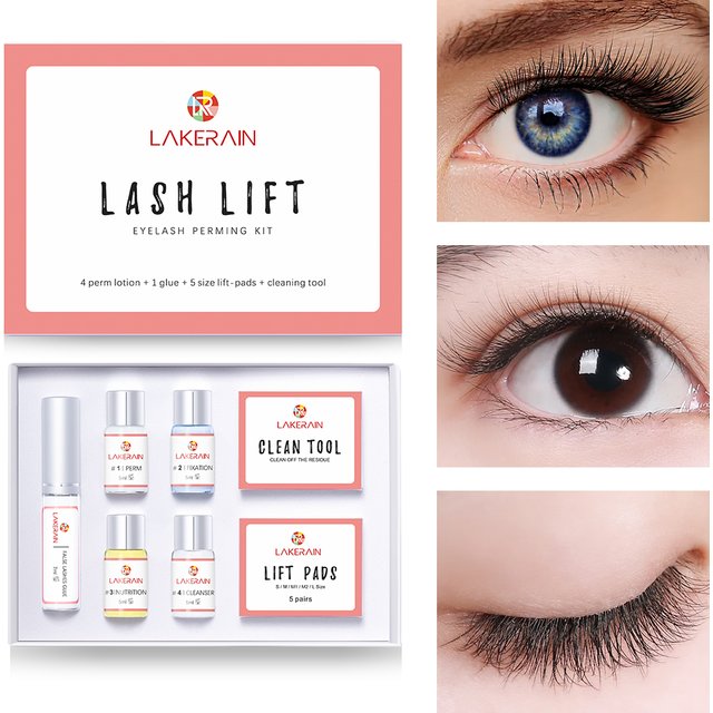 Lakerain Lash Lift Kit Lifting Eyelashes Semi Permanent Curling Perming Wave Eyelash Perm Eyelash Enhancer Makeup Tools