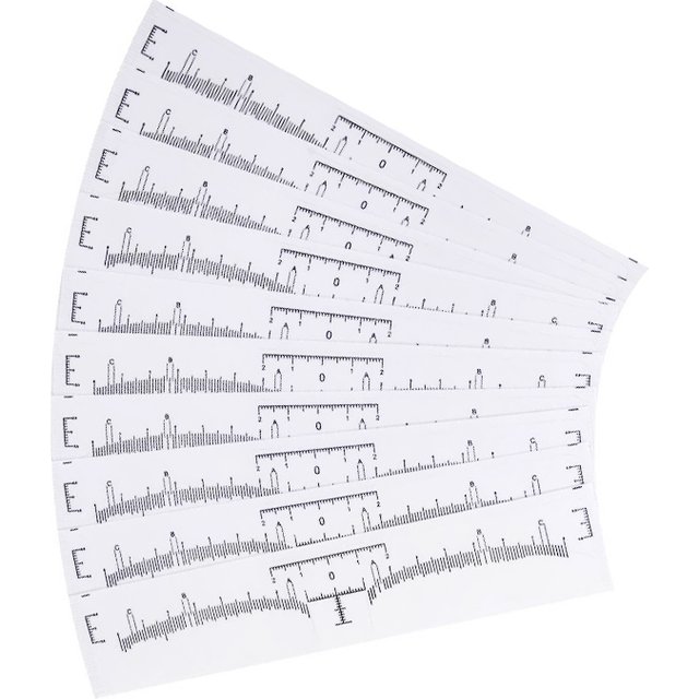 20/50/100pcs Disposable Microblading Eyebrow Ruler Guide Ruler Adhesive Sticker Permanent Eyebrow Makeup Eyebrow Tool