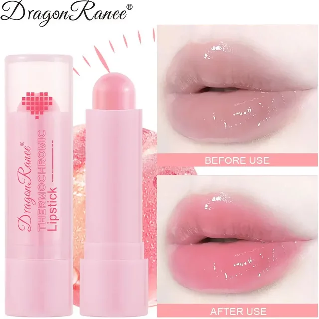 Color Change Lip Balm Natural Makeup Moisturzing Lipstick Temperature Nourishing Shiny Lip Stain Warm Change Lipstick Cosmetics
