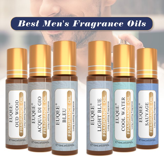EUQEE 10ml rouleau hommes huiles aromatiques longue durée parfum huile-cuir Dragons sang vanille