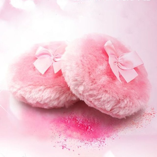 Ultra Soft Large Fluffy Powder Puff Washable Reusable Velour Face Body Powder Puff Loose Powder Puffs Wet Dry Makeup Tool