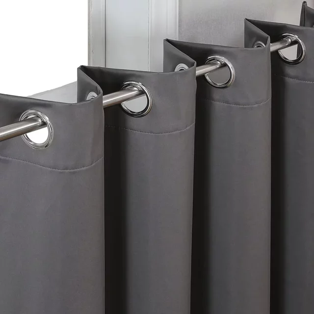 Solid Blackout Curtains Thicken High Shading Window Drapes Sunscreen Thermal Insulated Darkening Curtains