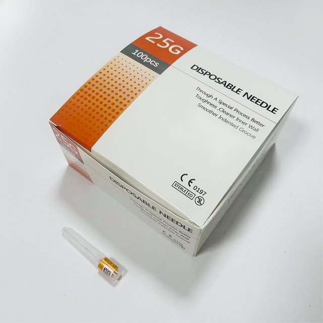 100pcs/box Disposable 25G 16mm Needle Individually Packaged Tip Needle Painless Beauty Tools