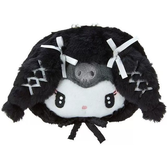 Anime Cartoon My Melody Kuromi Plush Doll Storage Bag Kawaii Portable Coin Purse Multifunctional Lipstick Bag Holiday Gift