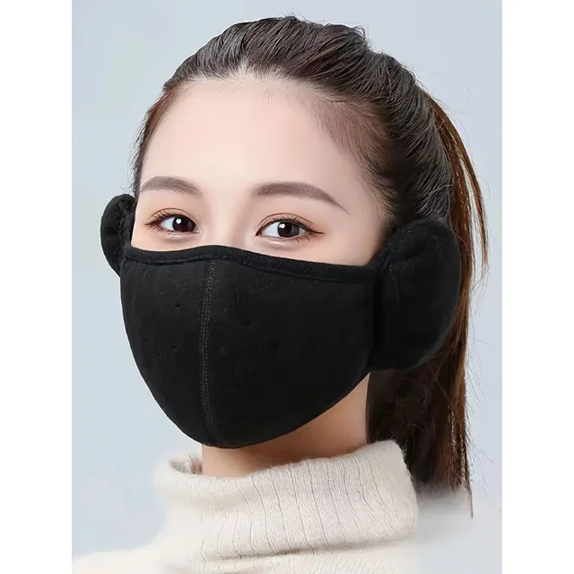 1pc-Winter Mask Warm Mask, Full Cover Face Mask Outdoor Windproof Mask, Breathable Thickened Dustproof Reusable Mask