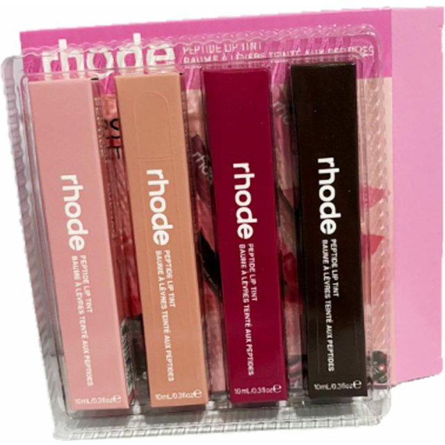Rhode Haley Lip Balm Lip Moisturizing Color 4-Piece Set Blush Moisturizer Lip Care Best-selling Lip Color Hydrating