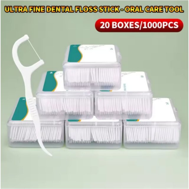 1/3/6/20 Box Portable Disposable Dental Floss Plastic Toothpick High-tension Dental Floss Stick Dental Floss Box Oral Care