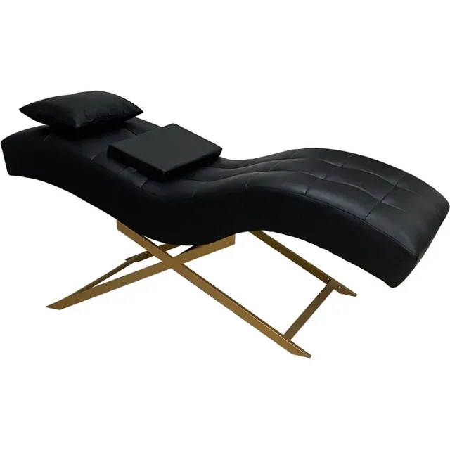 Adjustable S Shape Beauty Bed Ergonomic Lash Chair for Salon Facial Wash Tattoo Lounge