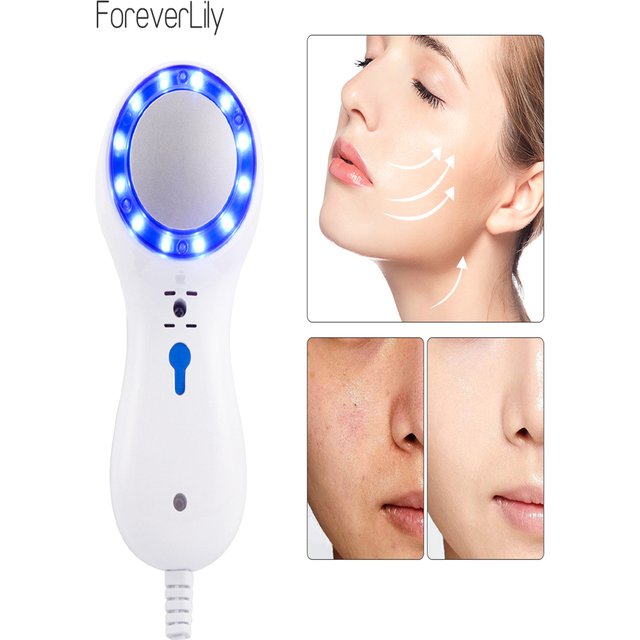 Skin Cooling Machine Cold Compress Blue Photon Calming Care Skincooler Facial Ice Cooler Reduce Edema Swelling Shrink Pore Calm