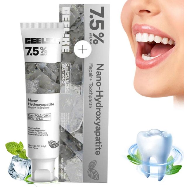 120g 7.5% Hydroxyapatite Probiotic Whitening Toothpaste Enamel Oral Cavity Repair Breath Freshening Teeth Whitener Toothpaste