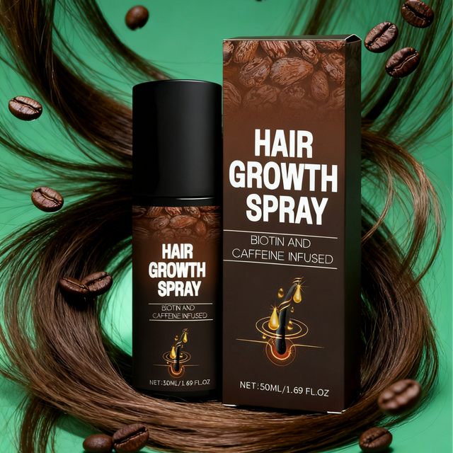 Biotin Hair Growth Spray Strengthening Hair Root Anti Hair Loss Treatment Scalp Care Products Caffeine Serum Hair Moisturizer