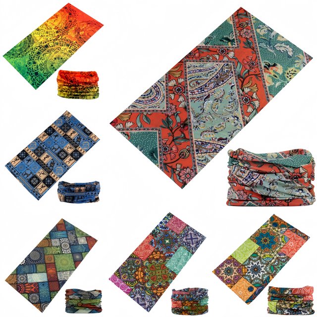 Women Men Paisley Style Headscarf Magic Seamless Bandanas Cycling Headbands Head Neck Scarf Headwear Male Face Mask