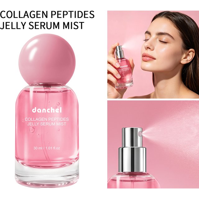 Collagen Peptide Jelly Essence Spray Deep Hydrating Gel Mist Soothing Repair Facial Toner Non-Sticky For Dry Sensitive Skin