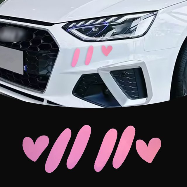 Cute Cartoon Powder Blusher Car Stickers Waterproof Auto Bumper Window Motorcycle Front Fairing Tank Decorative Vinyl Decals