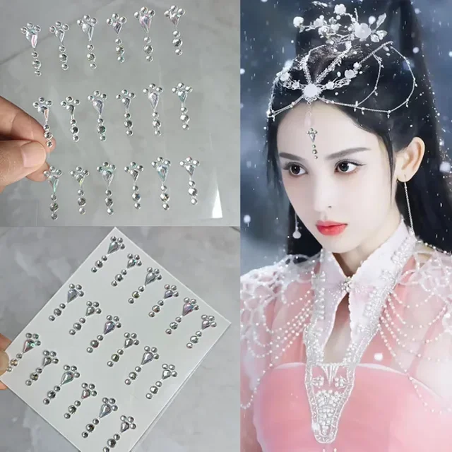 Eye Tear Makeup Teardrop Diamonds Rhinestone Stickers Self Adhesive Face Decoration for women DIY Party Temporary Tattoo Sticker