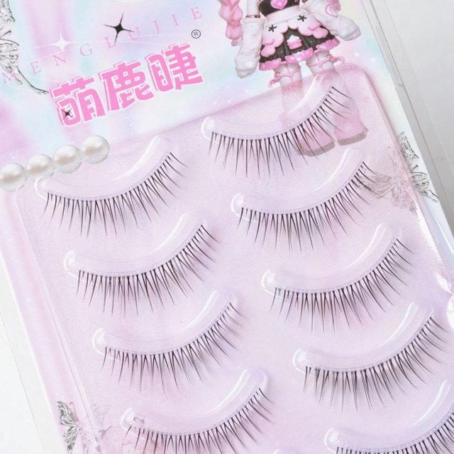 Korean Style False Eyelashes Strips Natural Fluffy Lashes Cute Deer Design for women Girls Party Daily Makeup accessories