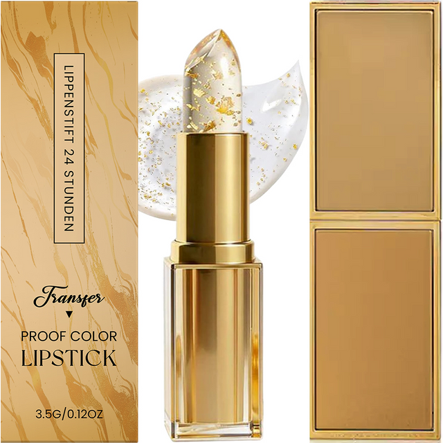 Gold Foil Color Changing Lipstick Ph Reactive Moisturizing Lip Balm Fade Lip Lines Enhance Plumpness Moisturizing Lip Care Balm