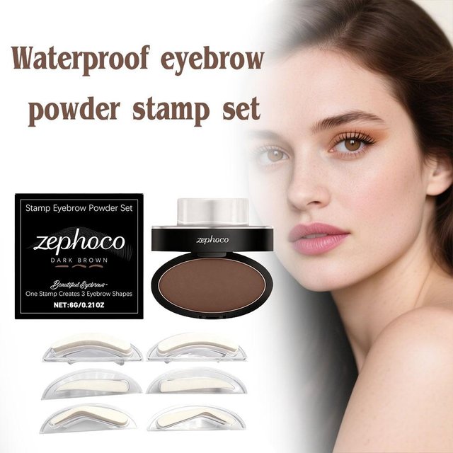 Makeup Tool Coloring Perfect Shape Quick Make Up Eyebrow Powder Palette Brow Stamps Eyebrow Powder Stamp Eyebrow Seal Stamp